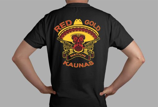 Bandidos marškinėliai RED GOLD - Image 2