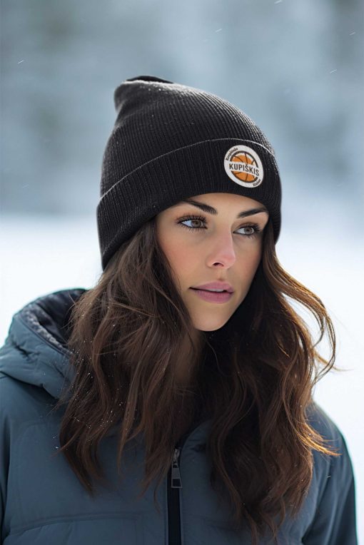 Krepšinio klubas "Kupiškis" Juoda kepurė beanie