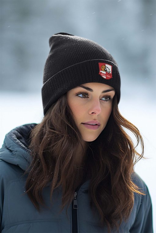 Šilalės "Lūšis" juoda kepurė beanie