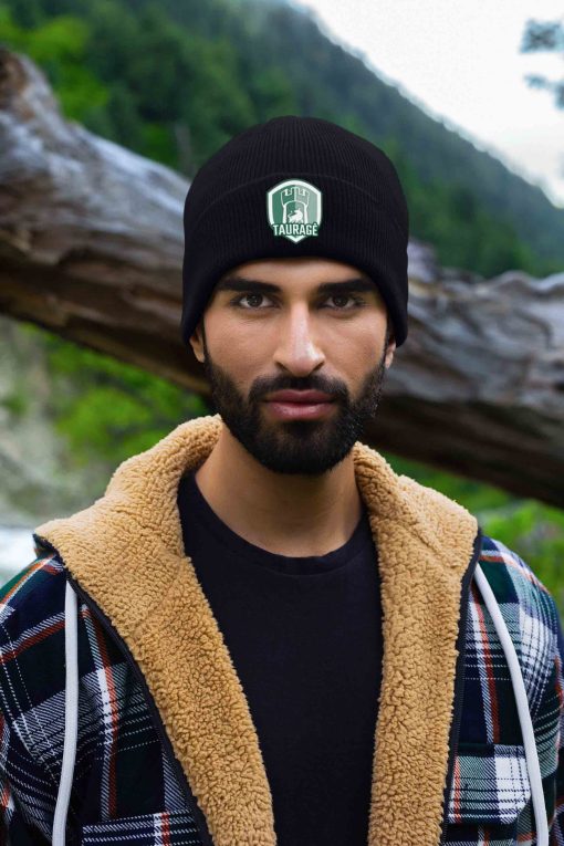 Juoda kepurė Tauragės "Tauragė" new dizainas beanie