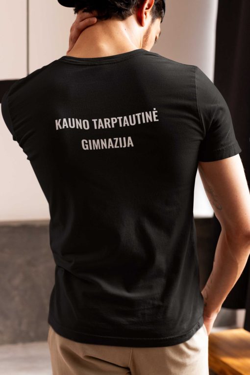 Marškinėliai Kauno tarptautinė gimnazija +spauda nugaroje - Image 2