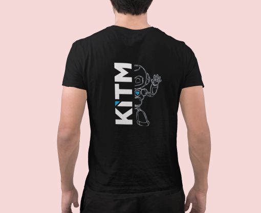KiTM unisex marškinėliai su logo priekyje +nugaroje
