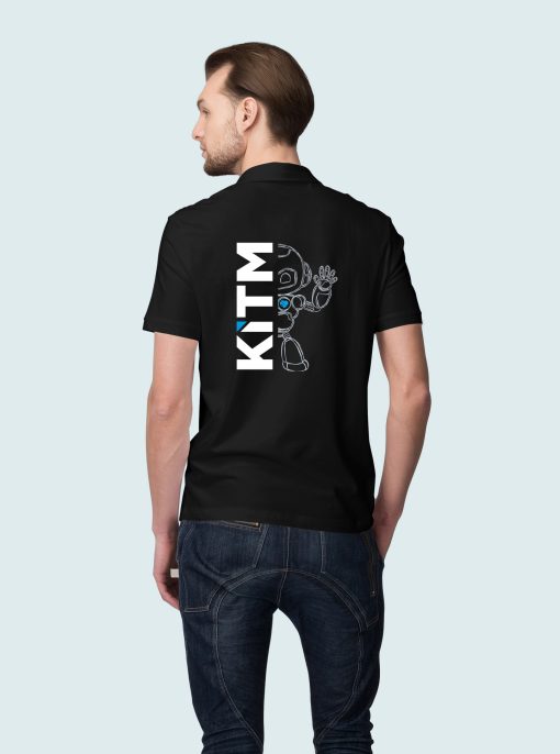 KiTM unisex polo marškinėliai su logo priekyje ir nugaroje - Image 2