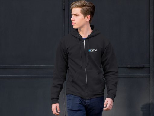 KiTM unisex džemperis su logo priekyje