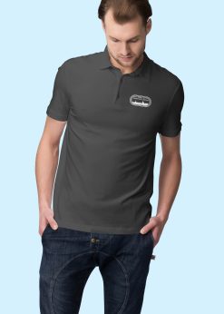 Alternative view of TSRC Polo marškinėliai su spauda nugaroje