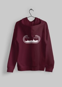 Alternative view of TSRC Bliuzonas su kapišonu + spauda nugaroje