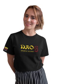 Medvilniniai "Dao" Šiaulių raj. moteriški marškinėliai su dideliu logo nugaroje