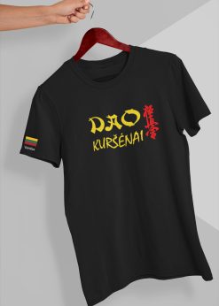 Medvilniniai "Dao" Kuršėnai unisex marškinėliai su dideliu logo nugaroje