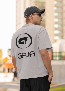 Oversize marškinėliai "Gaja" sporto mokykla, didelis logo nugaroje